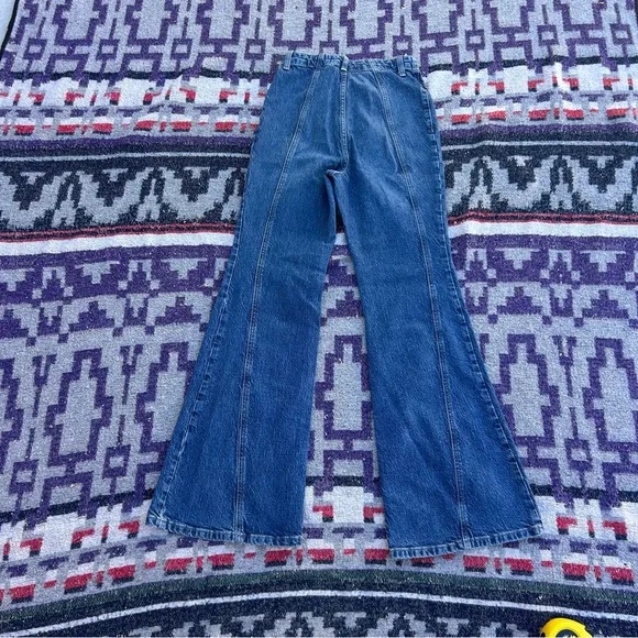 We The Free Florence jeans free people high waist flare bell bottoms size 26 - Picture 8 of 8